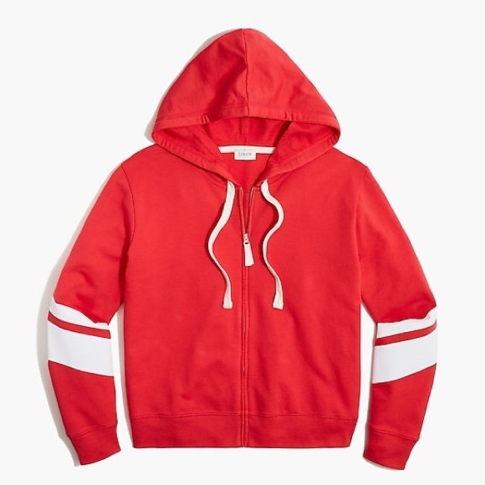 J. Crew Orange Zip Up Hoodie